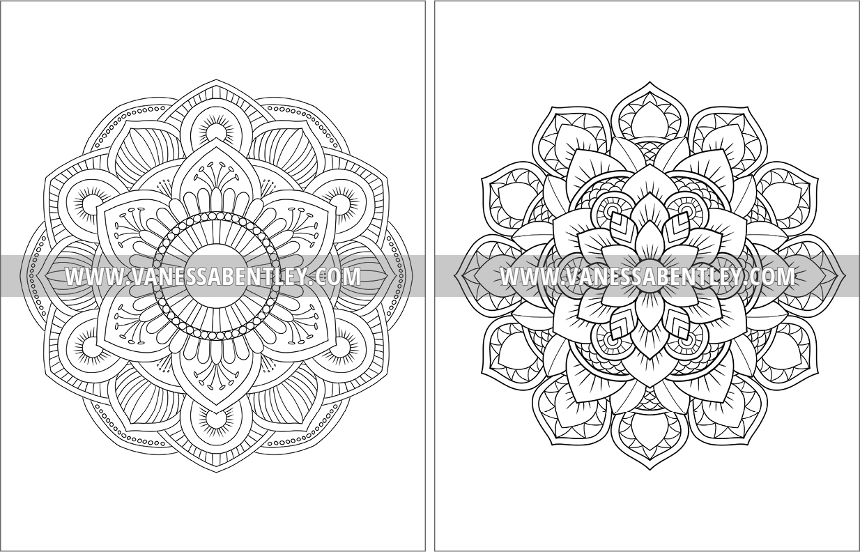 Mandalas For Fun and Relaxation – Vanessa Bentley
